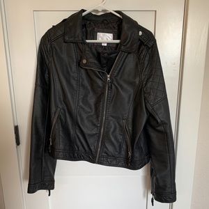 Target Xhiliration Faux Leather Moto Jacket, XXL
